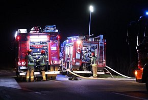 Pożar domu w Zaniemyślu. Na szczęście nie ma osób poszkodowanych