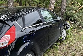 Poszukiwali kierowcy rozbitego samochodu