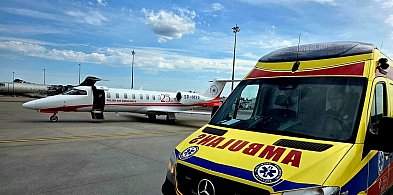 Szpital zorganizował dla 71-latka transport odrzutowcem do innej placówki