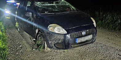 Nietrzeźwa 18-latka doprowadziła do dachowania samochodu