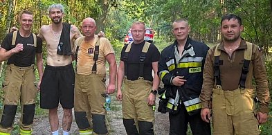 Mistrz Świata powiadamia o pożarze w lesie