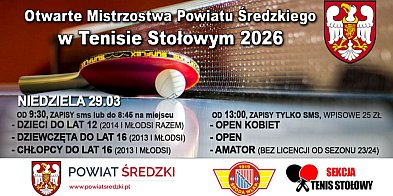 Tenis stołowy opanuje Środę. Przed nami sportowy weekend pełen emocji