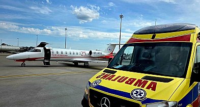 Szpital zorganizował dla 71-latka transport odrzutowcem do innej placówki