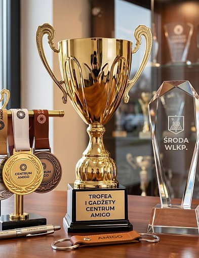 Wyjątkowe gadżety: puchary, medale i trofea sportowe w Amigo