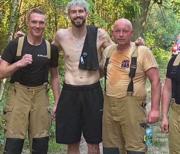 Mistrz Świata powiadamia o pożarze w lesie