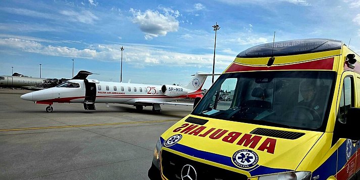 Szpital zorganizował dla 71-latka transport odrzutowcem do innej placówki