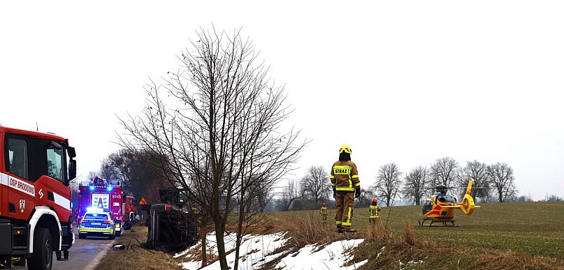 Poważny wypadek na drodze Środa Wlkp. - Miłosław