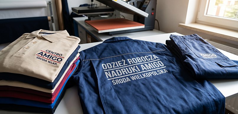 Trwałe nadruki na odzieży i ubraniach roboczych w Środzie Wielkopolskiej