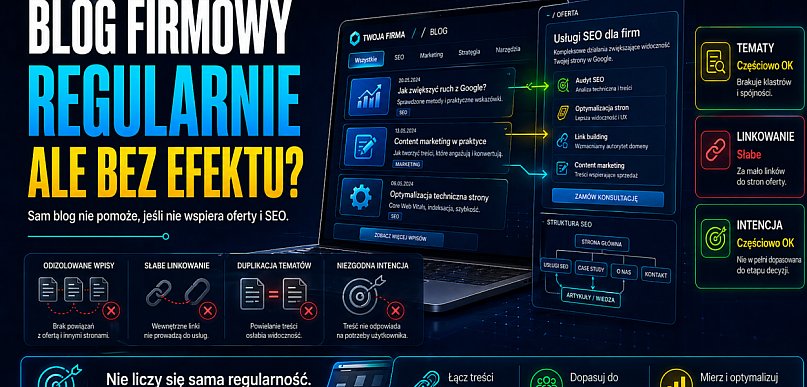 Piszesz regularnie i nadal brak efektu? Blog firmowy często rozbija się o to