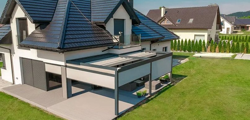 Pergola lamelowa: nowoczesne rozwiązanie do zacieniania tarasu