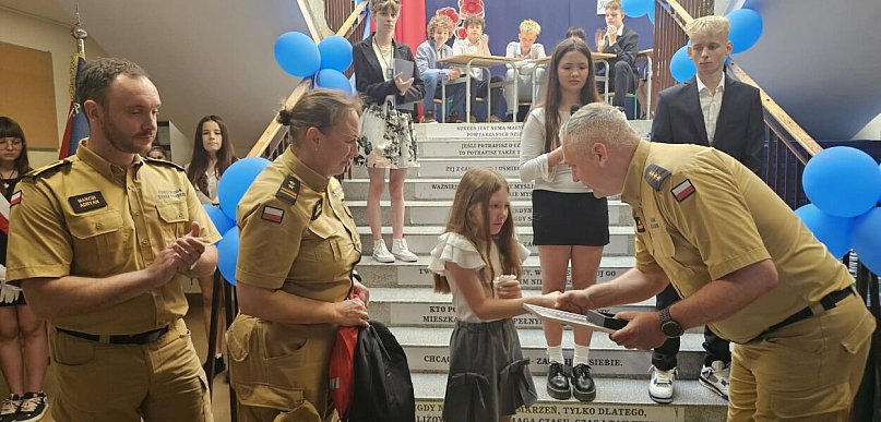 10-letnia bohaterka odznaczona przez Komendanta Głównego PSP