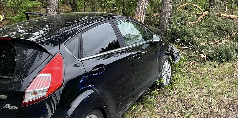 Poszukiwali kierowcy rozbitego samochodu
