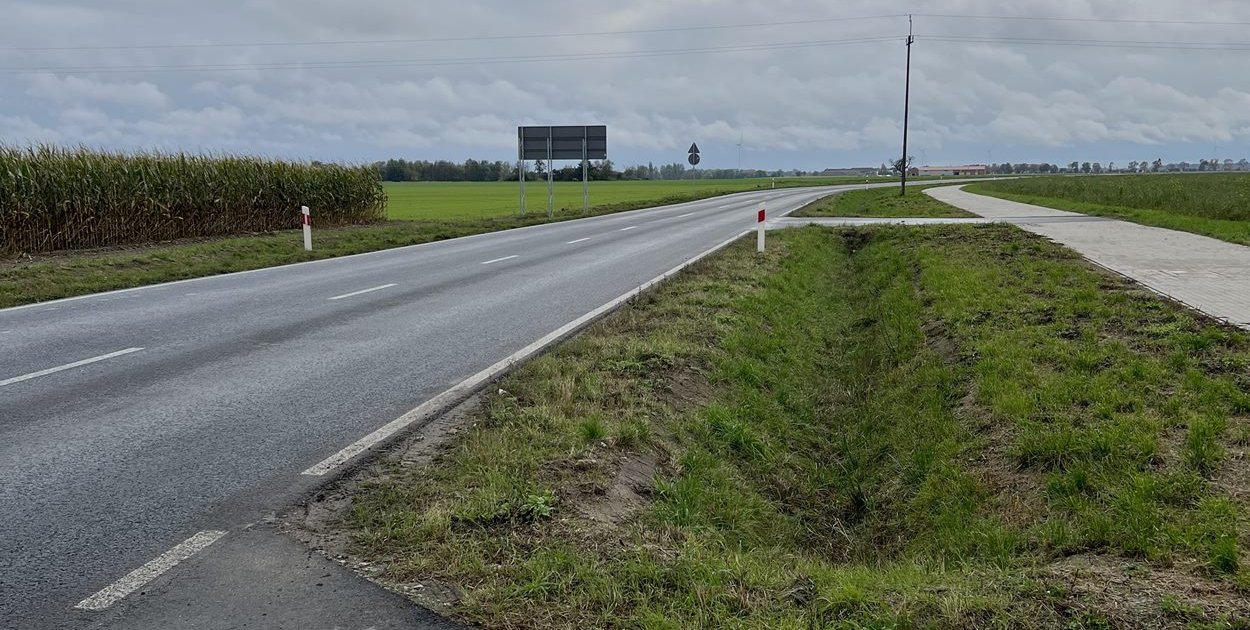 Fragment nowej obwodnicy pomiędzy rondem w Ruszkowie a ul. Harcerską Fot. JS