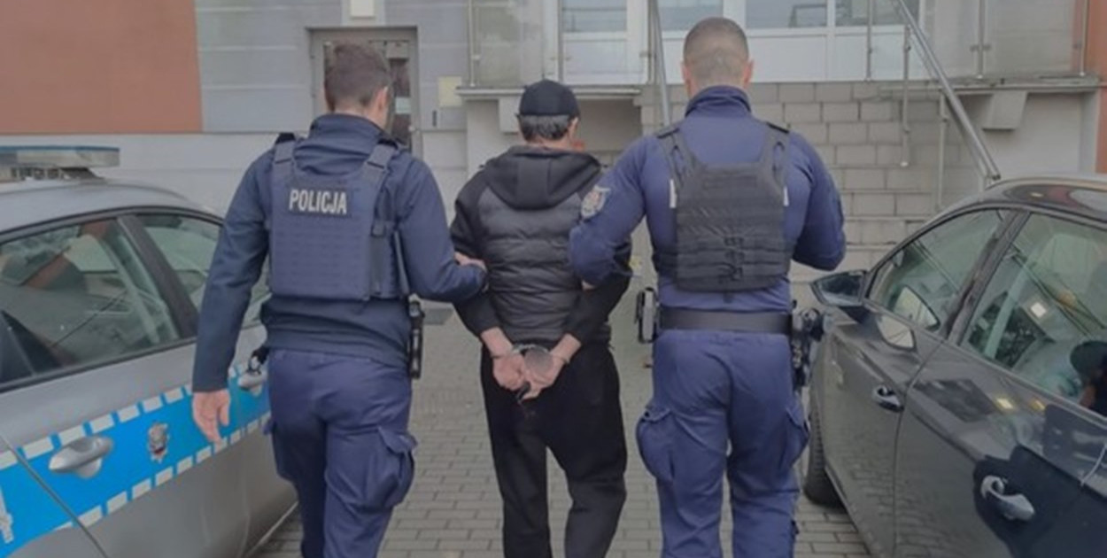 Nietrzeźwy Gruzin w Polsce przebywał nielegalnie. Fot. KPP w Środzie Wlkp.