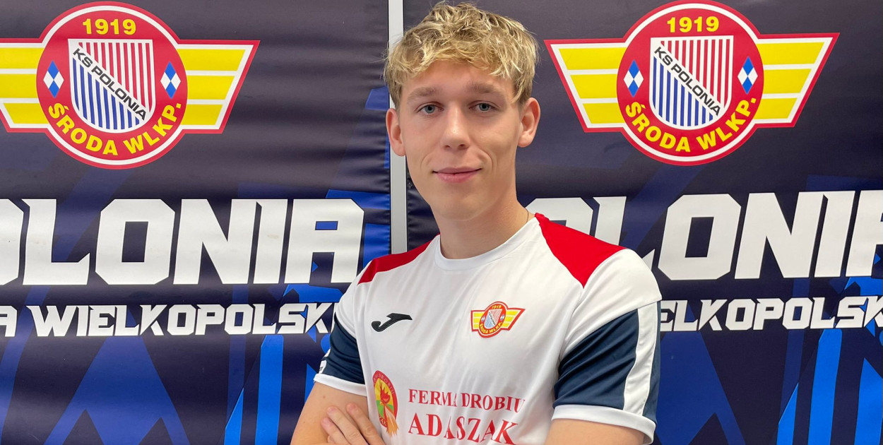 Adam Iwiński w barwach Polonii Fot. Polonia Środa