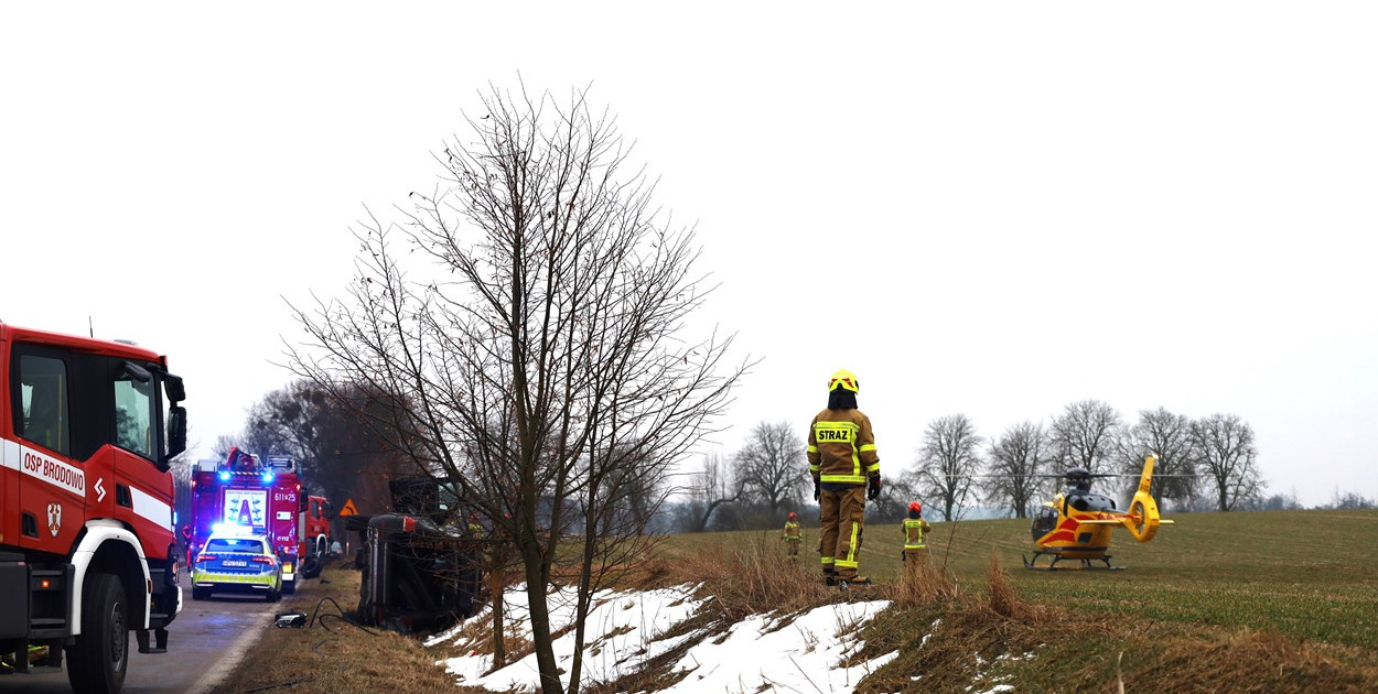 Poważny wypadek na drodze Środa Wlkp. - Miłosław