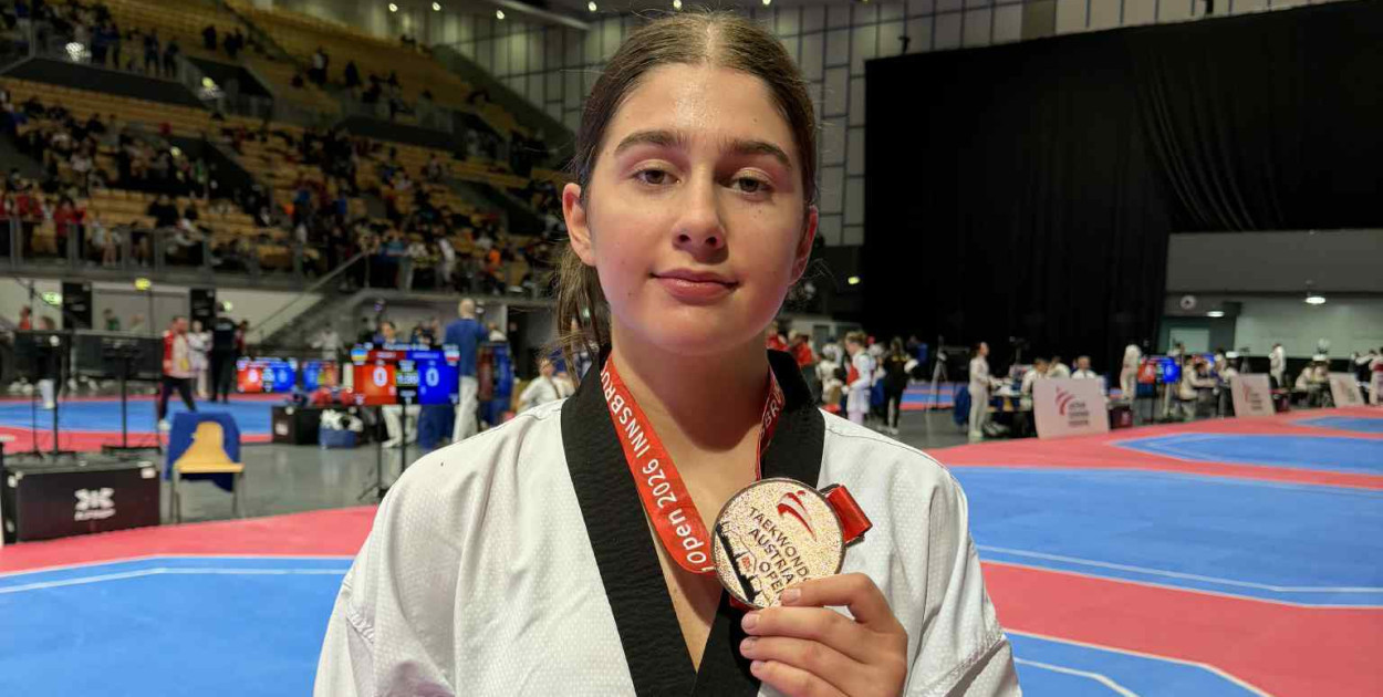 Maria Sochy na podium w  Pucharze Świata w Austrii