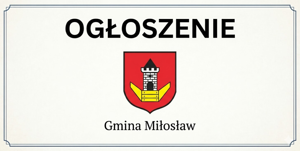 Miłosław: Ogłoszenie o zmianach planów zagospodarowania przestrzennego