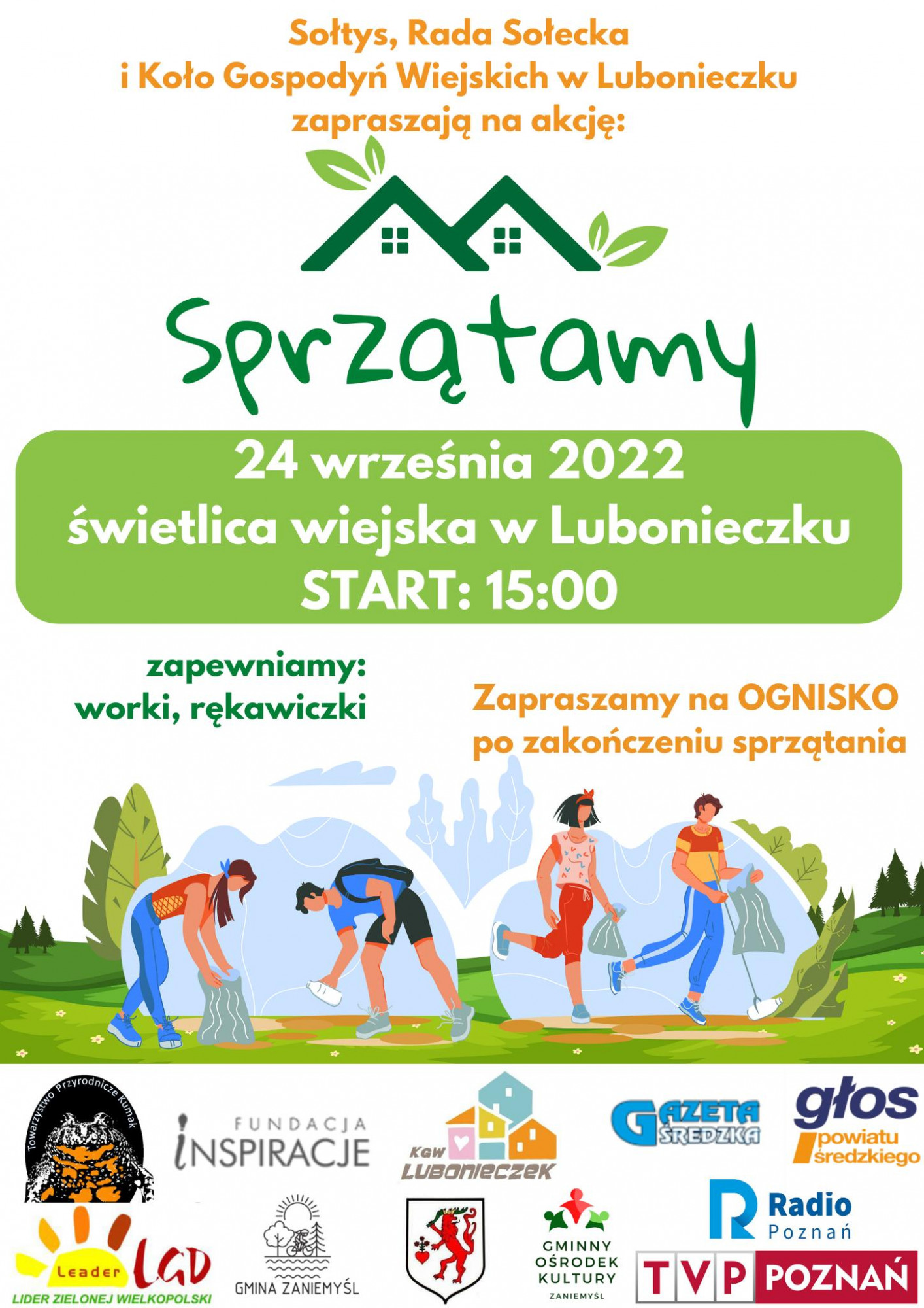 Gminę Zaniemyśl czeka wielkie sprzątanie. Ty też możesz wziąć udział! Zobacz harmonogram wydarzenia