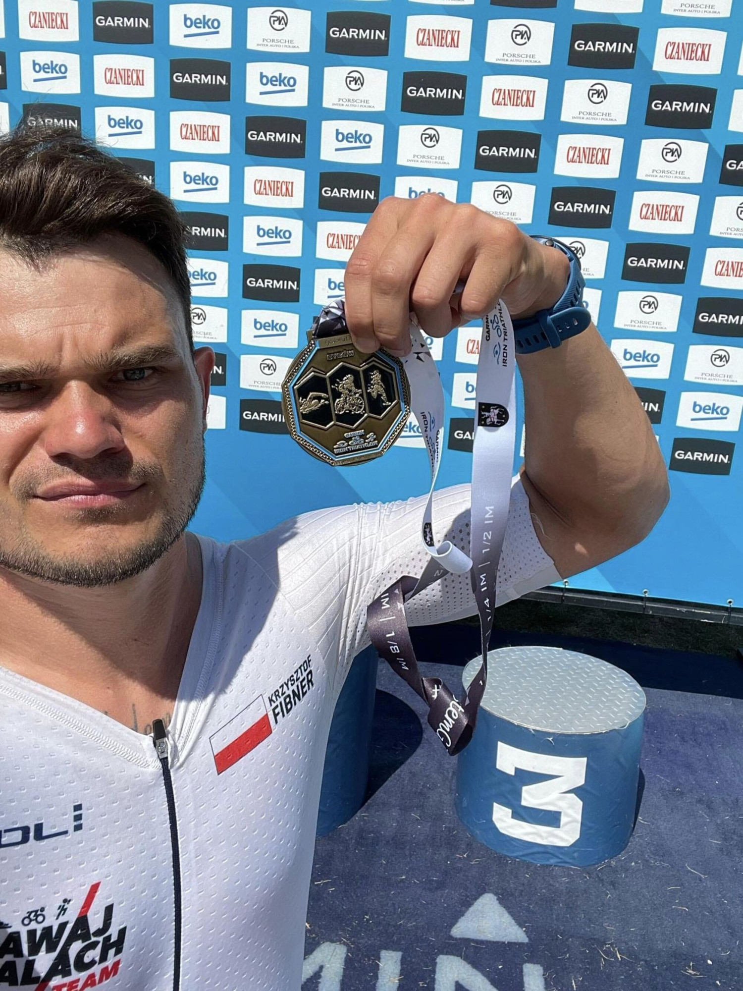 Krzysztof Fibner (Polonia/Kalach Team) po zawodach w Sycowie Fot. KS Polonia Środa