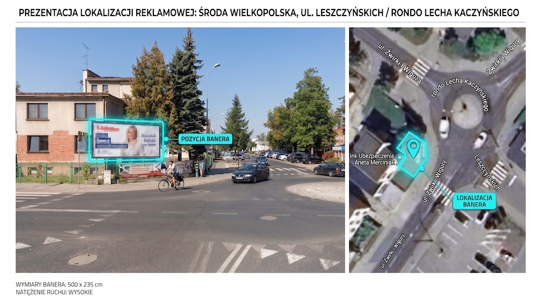 Bilbord przy ACentrum / Stadionie