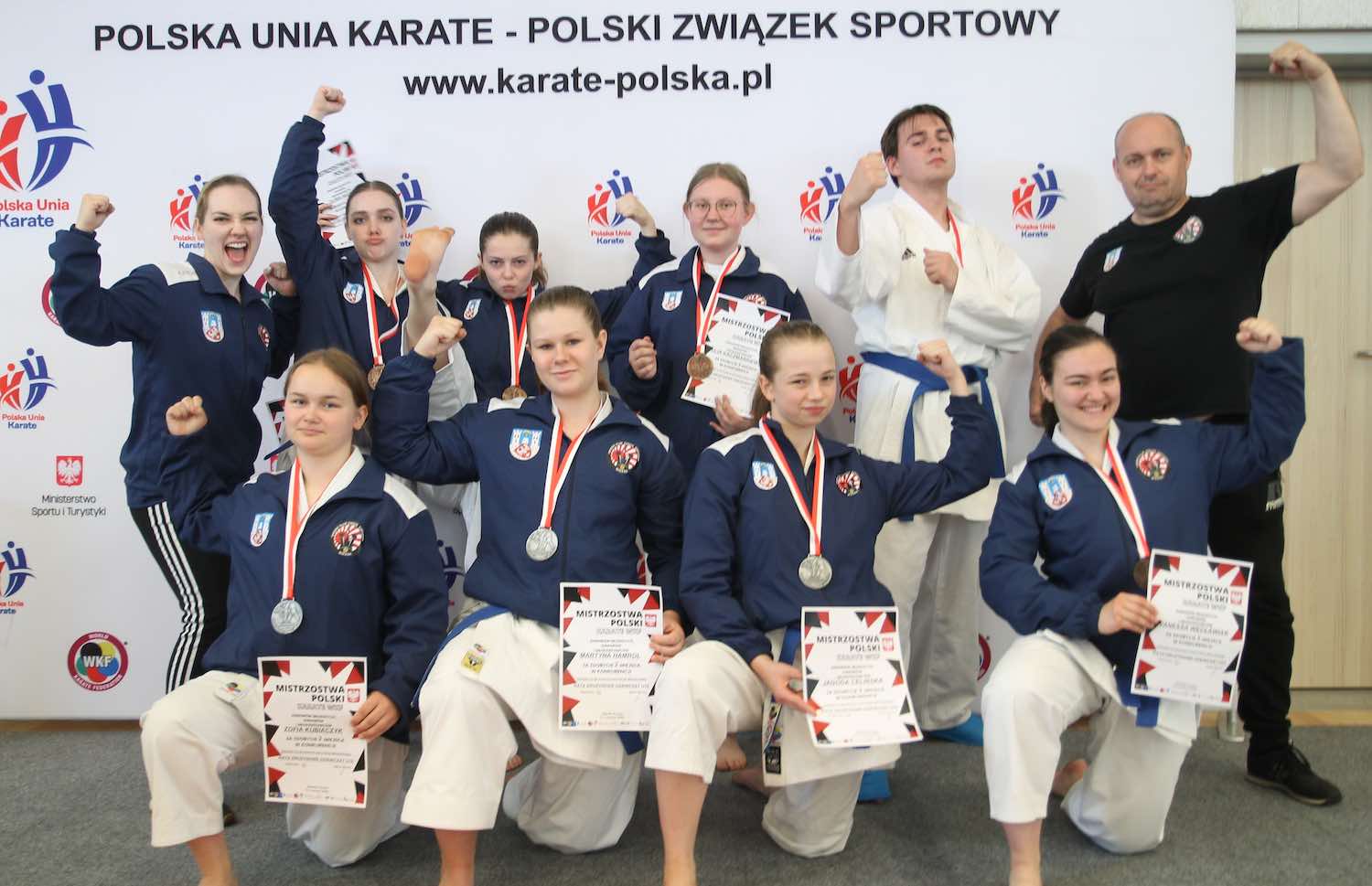 Mikasowi medaliści czerwcowych Mistrzostw Polski Karater WKF (MIKASA Średzki Klub Karate Shotokan)