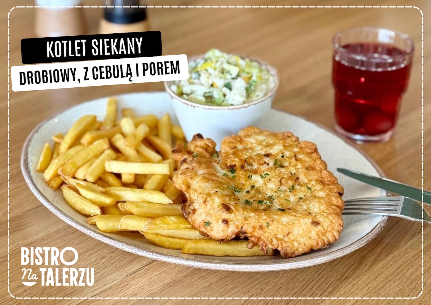 DROBIOWY KOTLET SIEKANY Z CEBULĄ I POREM