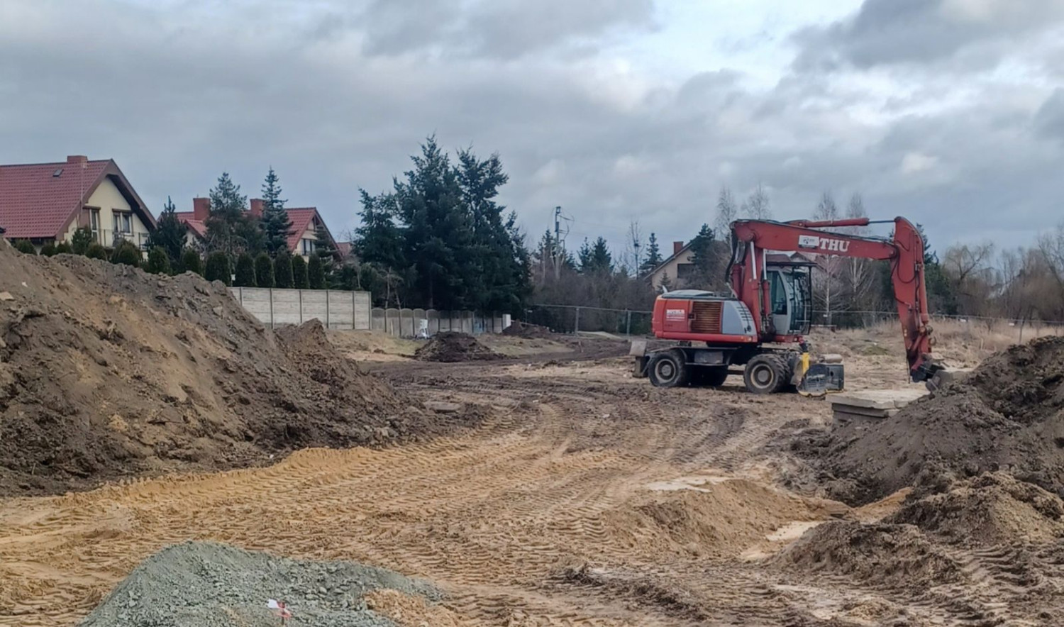 Aldi w Środzie na ulicy Weychana jest już w budowie